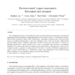 Pdf) Environmental Impact Assessment: Retrospect And Prospect For Environmental Impact Report Template