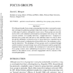 Pdf) Focus Groups Throughout Focus Group Discussion Report Template