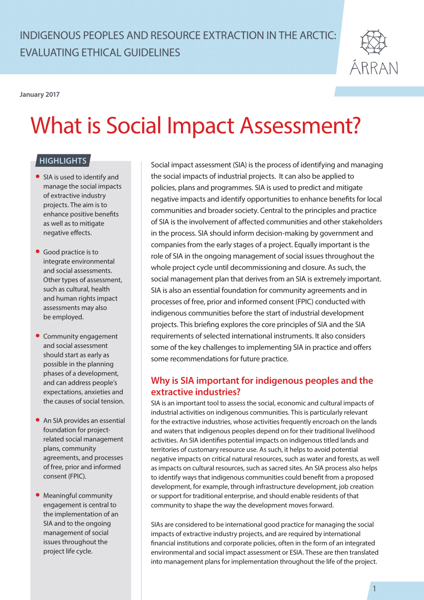 Pdf) What Is Social Impact Assessment? Throughout Environmental Impact Report Template
