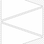 Pennant Banner Template, Flag Template, Printable Banner In Printable Pennant Banner Template Free