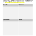 Personal Swot Analysis Worksheet Word | Templates At For Swot Template For Word
