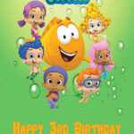 Personalised Bubble Guppies Birthday Card pertaining to Bubble Guppies Birthday Banner Template