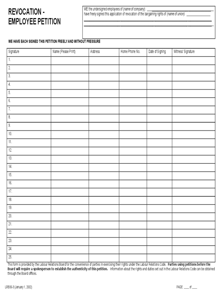 Petition Template – 4 Free Templates In Pdf, Word, Excel Regarding Blank Petition Template