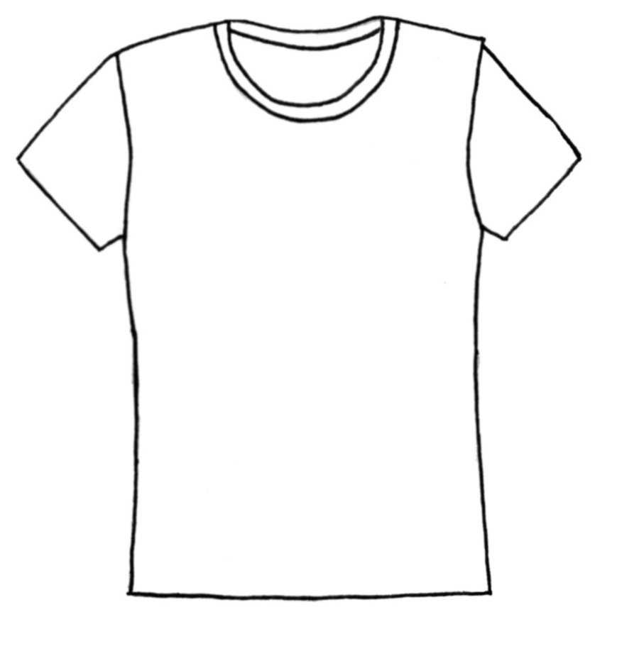 Plain Tshirt Clipart For Printable Blank Tshirt Template
