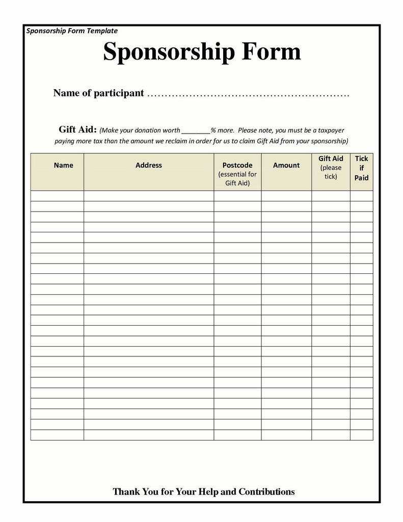 Poinsettia Order Form Fundraiser Unique Blank T Shirt Order For Blank Sponsorship Form Template