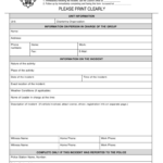 Police Incident Report Form – 3 Free Templates In Pdf, Word Regarding Incident Report Form Template Word