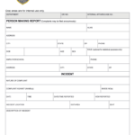 Police Report Template – Fill Online, Printable, Fillable Intended For Blank Police Report Template