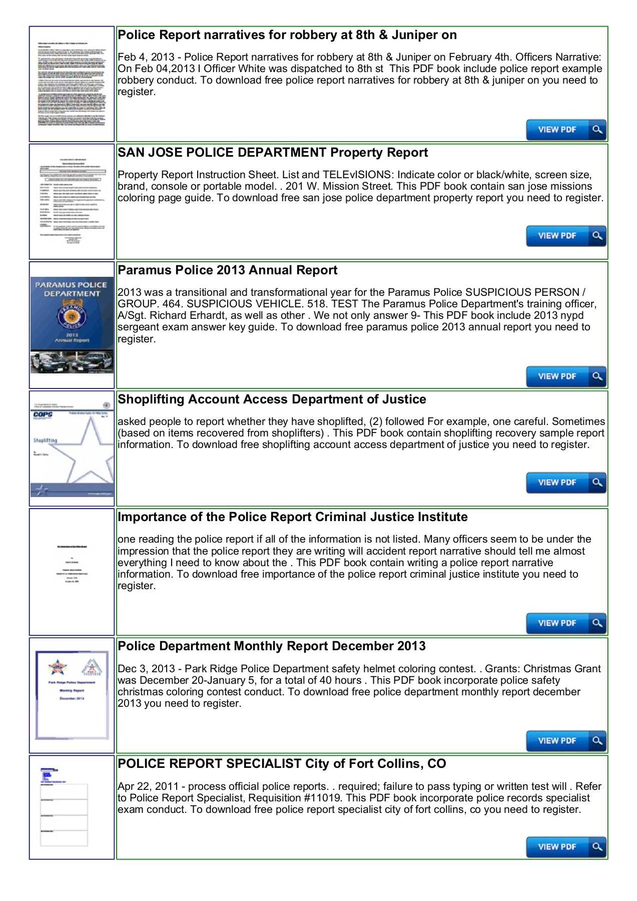 Police Shoplifting Report Writing Template Sample Inside Report Writing Template Free