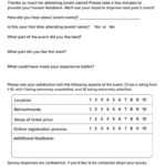 Post-Event Survey Tips And Template - Qgiv Success Center throughout Event Survey Template Word