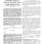 Preparation Of A Formatted Technical Work For The Ieee Power Pertaining To Ieee Template Word 2007