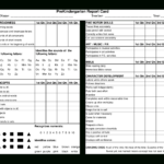 Preschool Report Card | Templates At Allbusinesstemplates Pertaining To Report Card Template Pdf