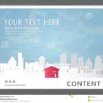 Presentation Design Template, City Buildings And Real Estate Intended For Real Estate Report Template