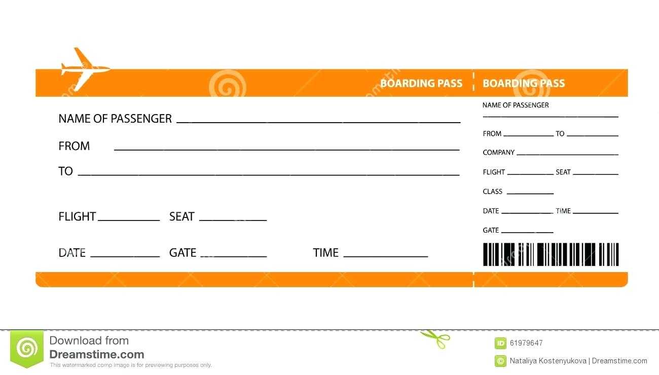 Pretend Airline Ticket Template – Bestawnings Regarding Plane Ticket Template Word