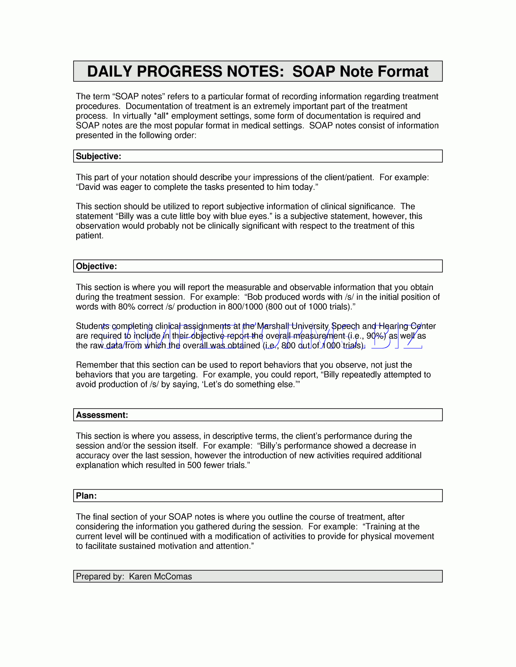 Preview Pdf Soap Note Format Template, 2 Intended For Soap Report Template