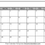 Printable Blank Calendar 2020 | Dream Calendars For Blank Activity Calendar Template