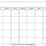 Printable Blank Calendar Templates For Blank Calander Template