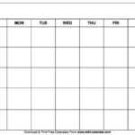 Printable Blank Calendar Templates intended for Blank Calander Template
