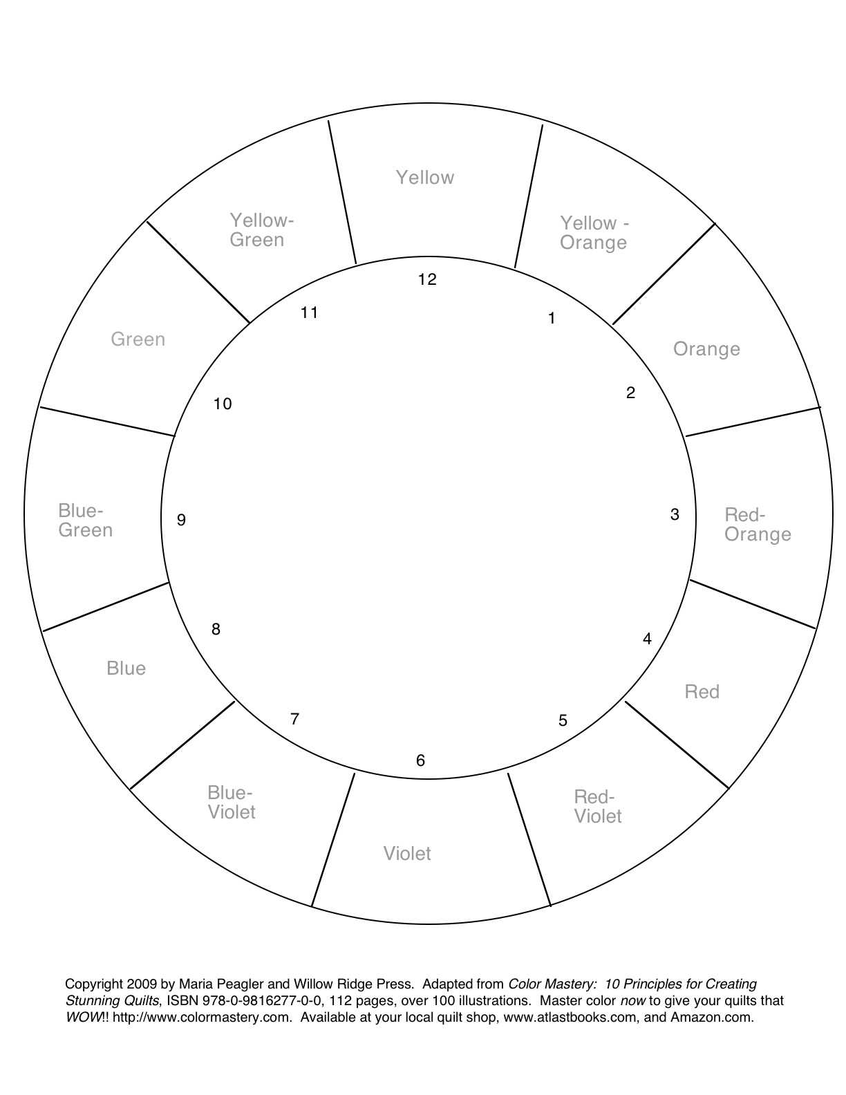 Printable Color Wheel Worksheet | Printable Worksheets And In Blank Color Wheel Template