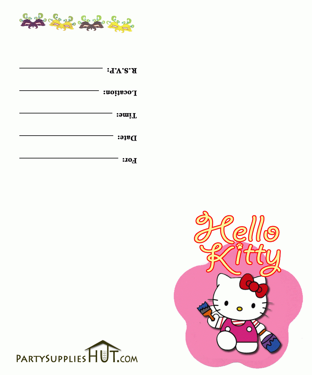Printable Hello Kitty Birthday Card – Tomope.zaribanks.co With Regard To Hello Kitty Birthday Banner Template Free