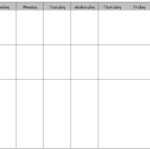 Printable Meal Planner Template For Blank Meal Plan Template