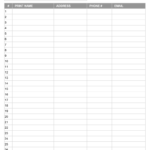 Printable Sign Up Worksheets And Forms For Excel, Word And With Free Sign Up Sheet Template Word