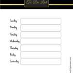 Printable To Do List In Blank To Do List Template