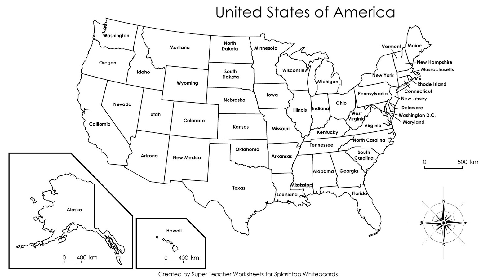 Printable Usa Blank Map Pdf Regarding United States Map Template Blank