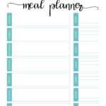 Printable Weekly Meal Planner – Papele.alimentacionsegura Inside Blank Meal Plan Template