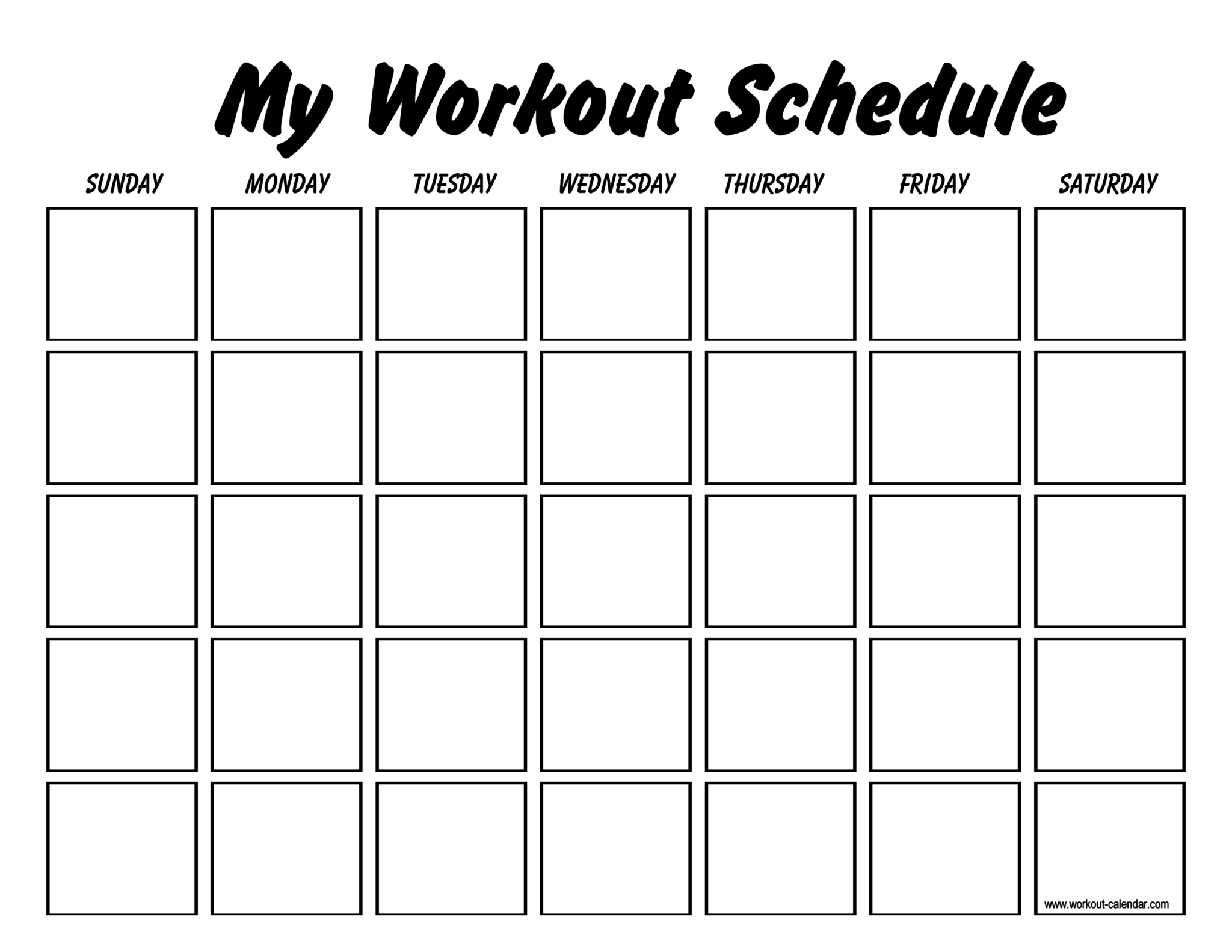 monthly workout schedule template awesome 2013 insanity workout blank