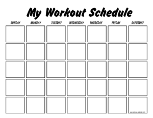 Printable Workout Log Sheets | Templates At intended for Blank Workout Schedule Template