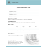 Product Data Sheet Template – Tomope.zaribanks.co With Regard To Datasheet Template Word