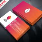 Professional Business Card Psd Free Download With Regard To Blank Business Card Template Psd