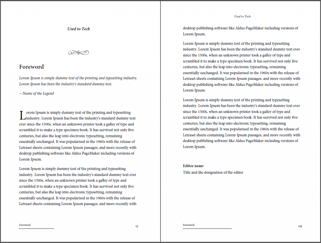 Professional Looking Book Template For Word, Free – Used To Tech Throughout 6X9 Book Template For Word