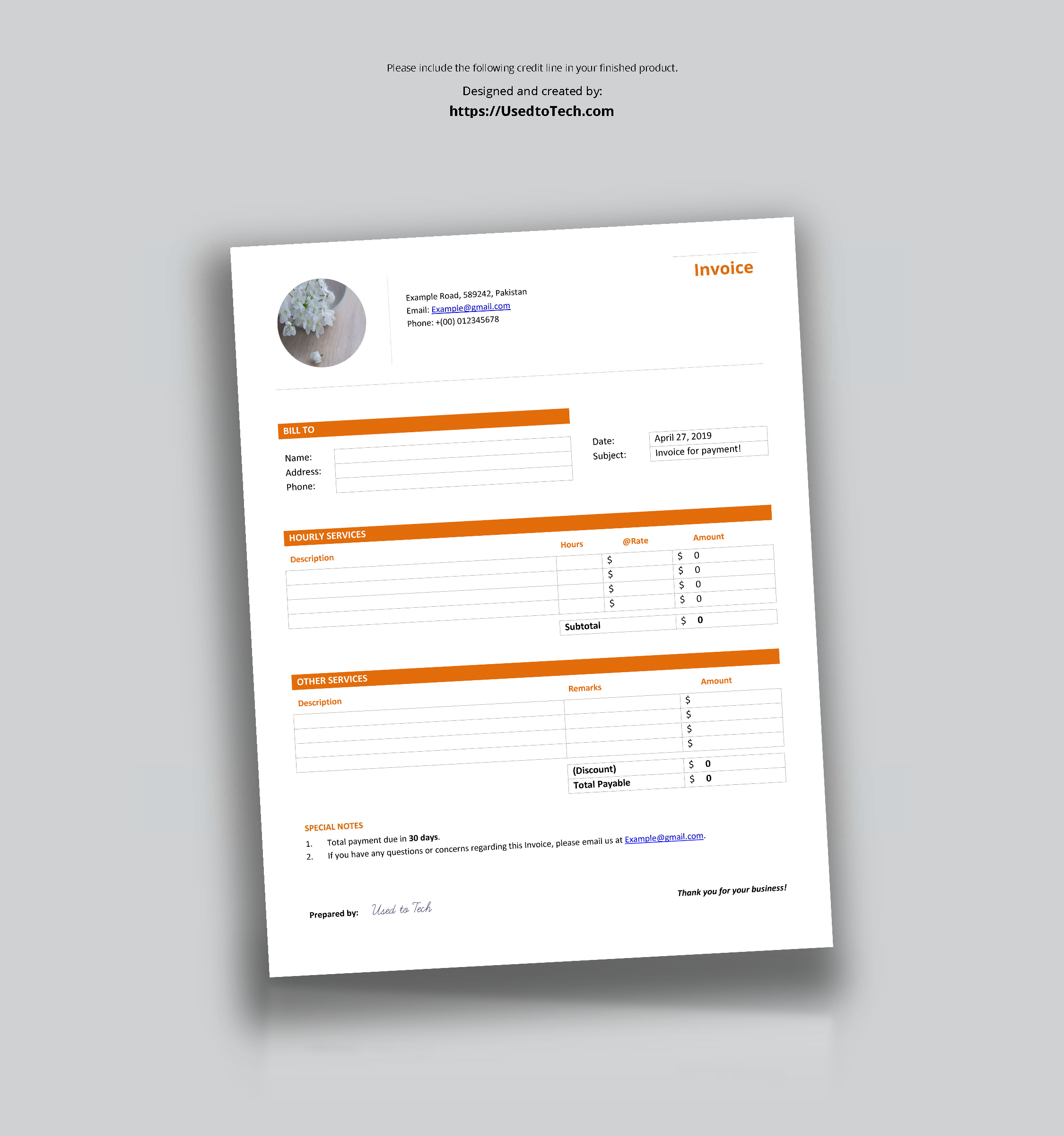 Professional Looking & Free Invoice Template In Word – Used With Regard To Header Templates For Word