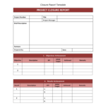 Project Closure Template – 2 Free Templates In Pdf, Word Pertaining To Closure Report Template