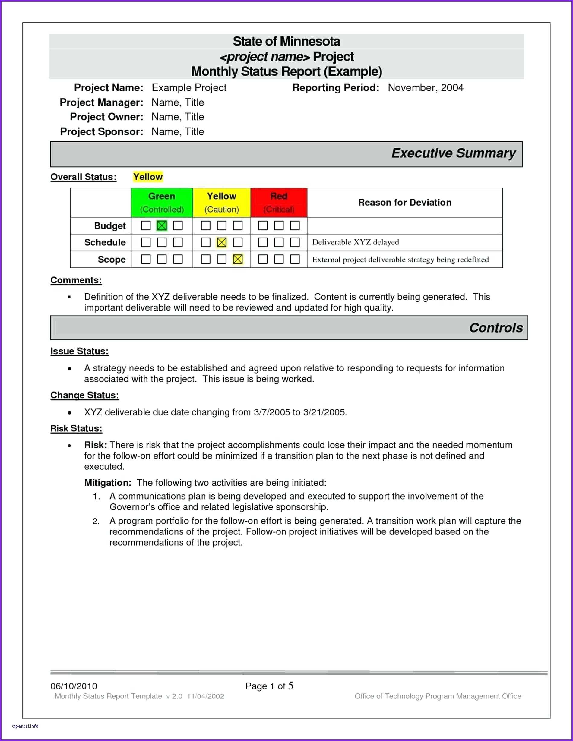 Project Status Report Template Ppt – Digitalaviary In Project Manager Status Report Template