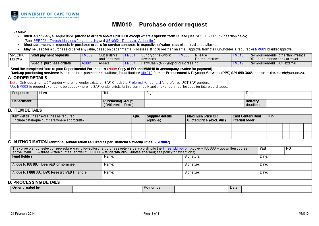 Purchase Order Request Form Word | Templates At Within Travel Request Form Template Word