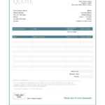 Quotation Forms – Tomope.zaribanks.co With Regard To Blank Estimate Form Template