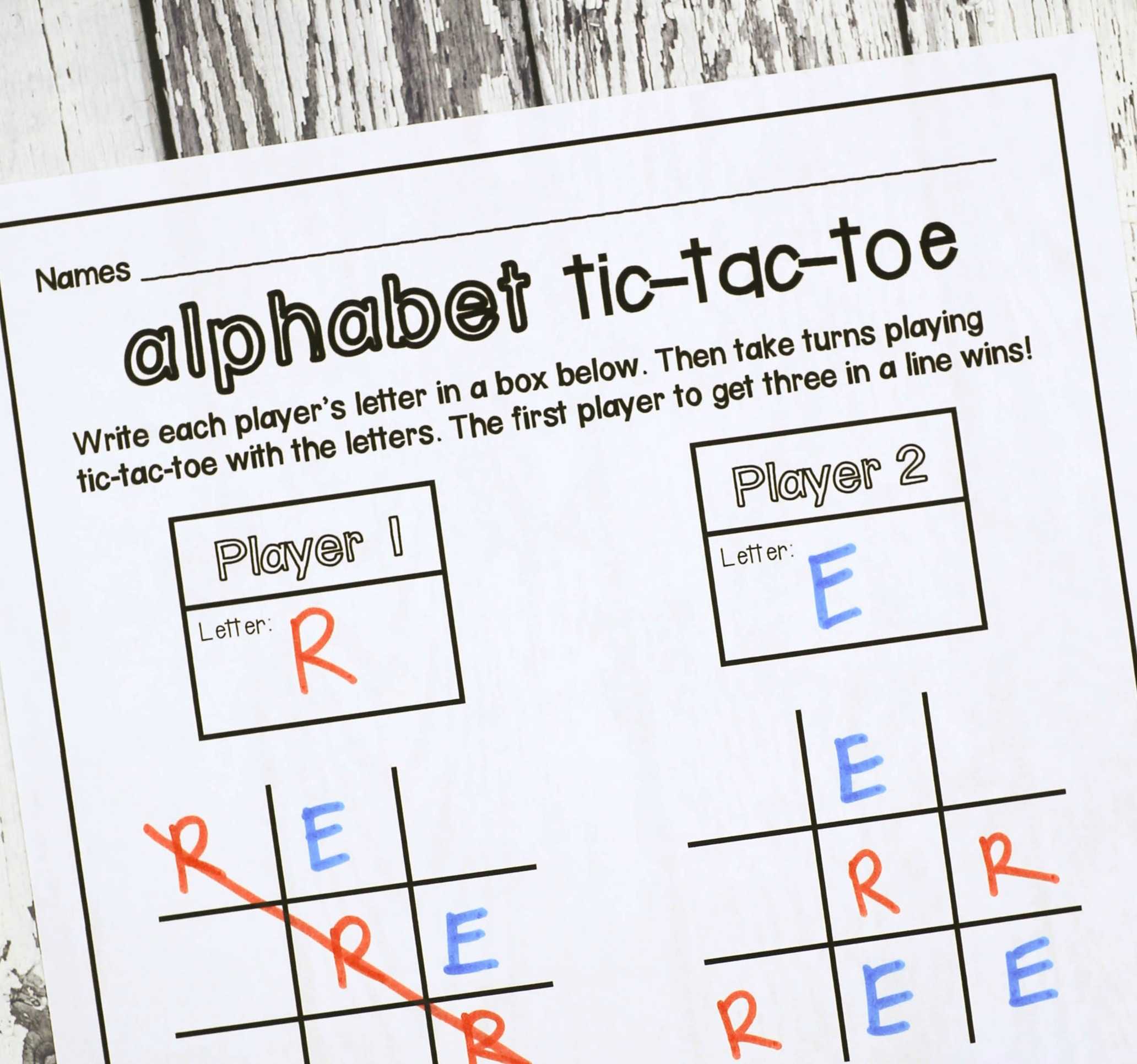 Reading Common Words Archives – Playdough To Plato For Tic Tac Toe Template Word