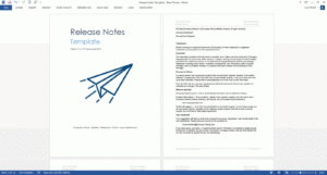 Release Notes Templates within Software Release Notes Template Word
