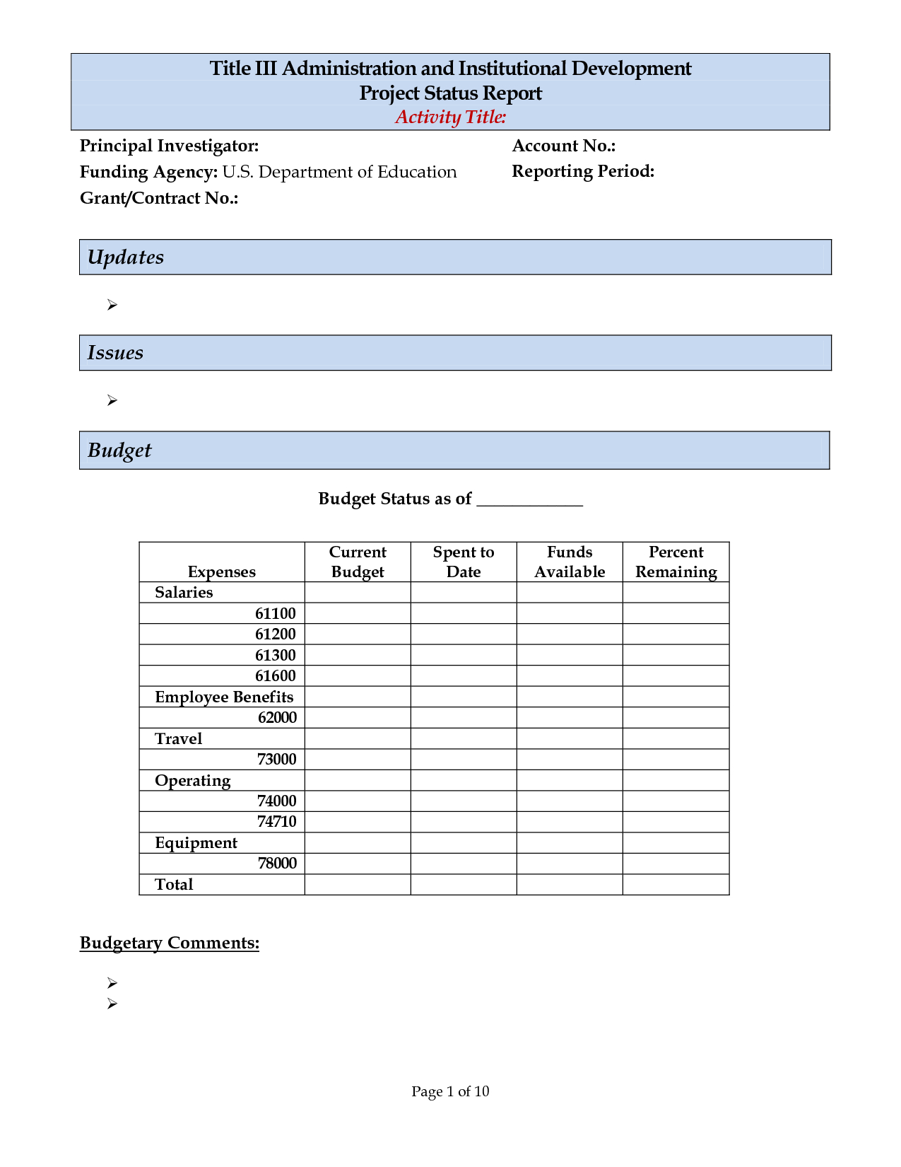 Replacethis] Monthly Project Status Report Template Designed Intended For Project Monthly Status Report Template