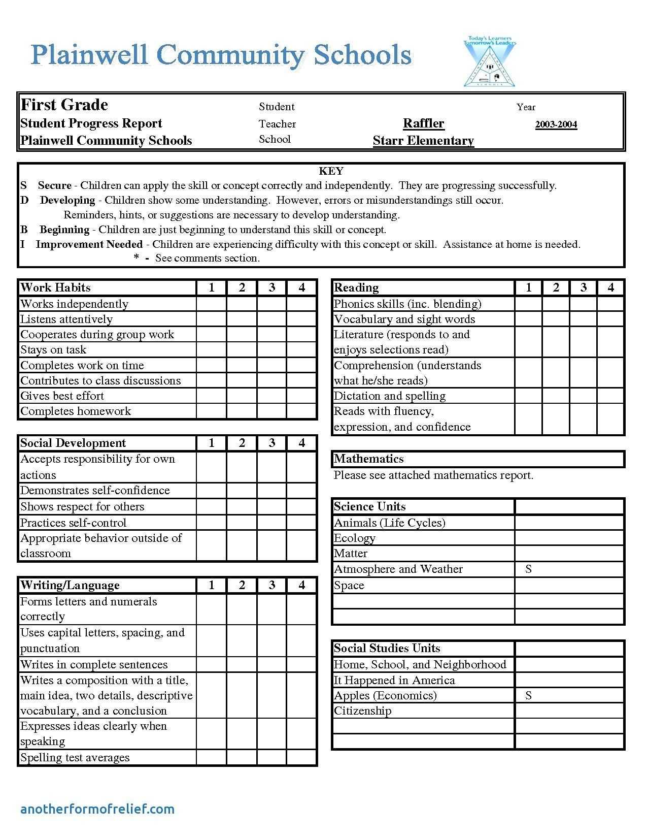 Report Card Template Excel – Barati.ald2014 Intended For Fake College Report Card Template