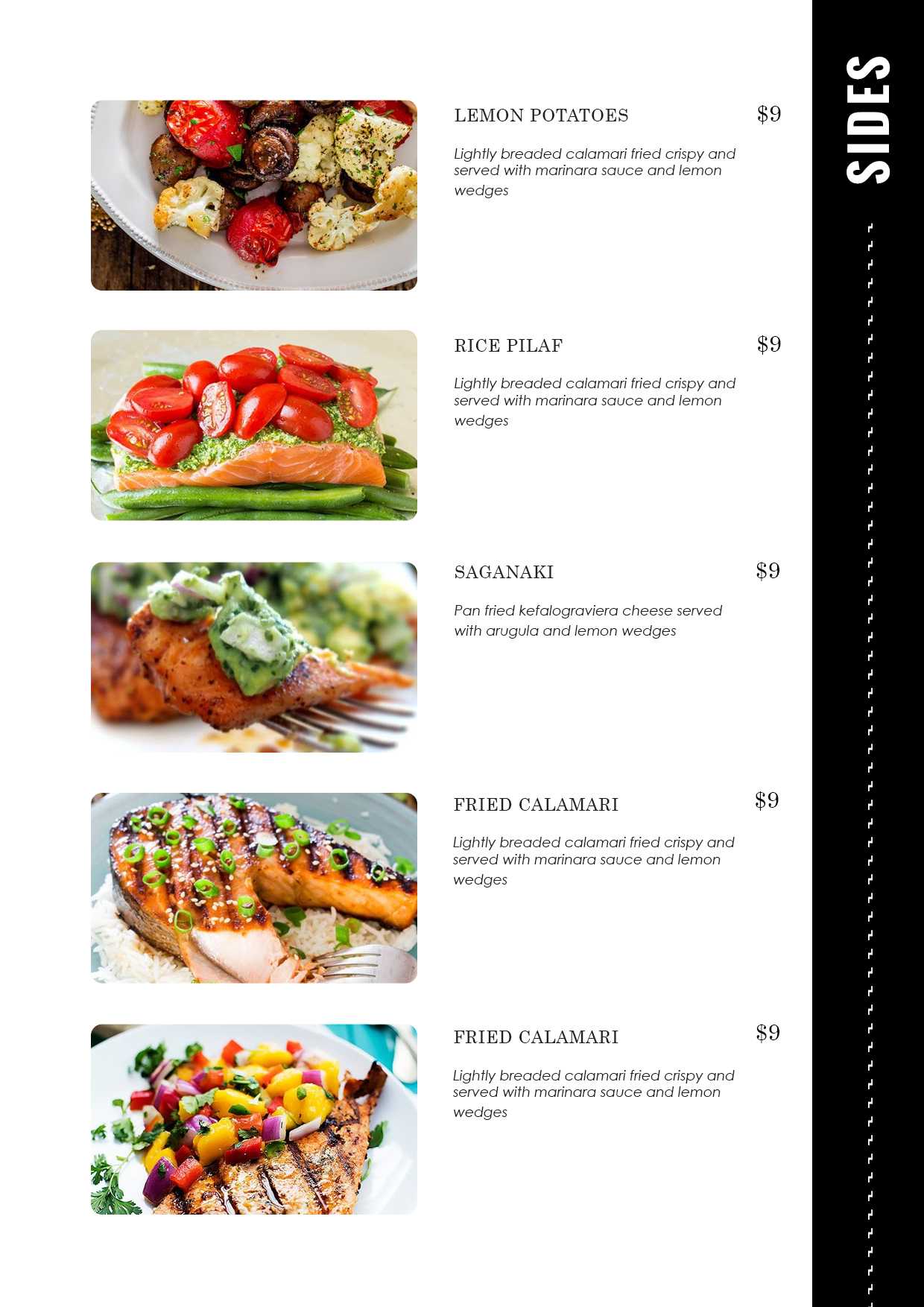 Restaurant Menu – Id11 With Free Cafe Menu Templates For Word