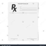 Rx: Изображения, Стоковые Фотографии И Векторная Графика With Regard To Blank Prescription Pad Template