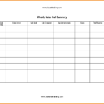 Sales Activity Report Template Excel And 5 Sales Call Report With Regard To Weekly Activity Report Template