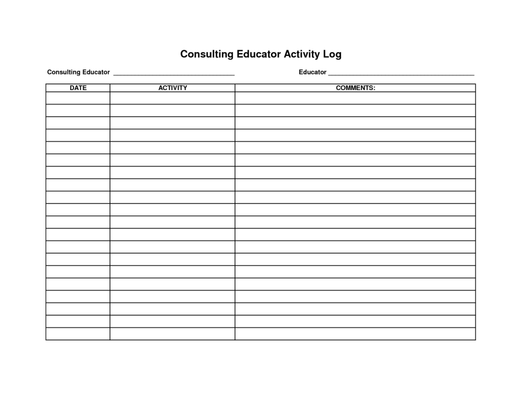 Sales Rep Call Report Template And Police Daily Activity Log Pertaining To Sales Rep Call Report Template