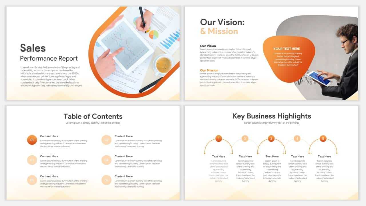 Sales Report Template For Powerpoint Presentations | Slidebazaar Inside Sales Report Template Powerpoint
