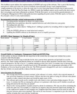 Sample Feedback Report. | Download Scientific Diagram with regard to Training Feedback Report Template