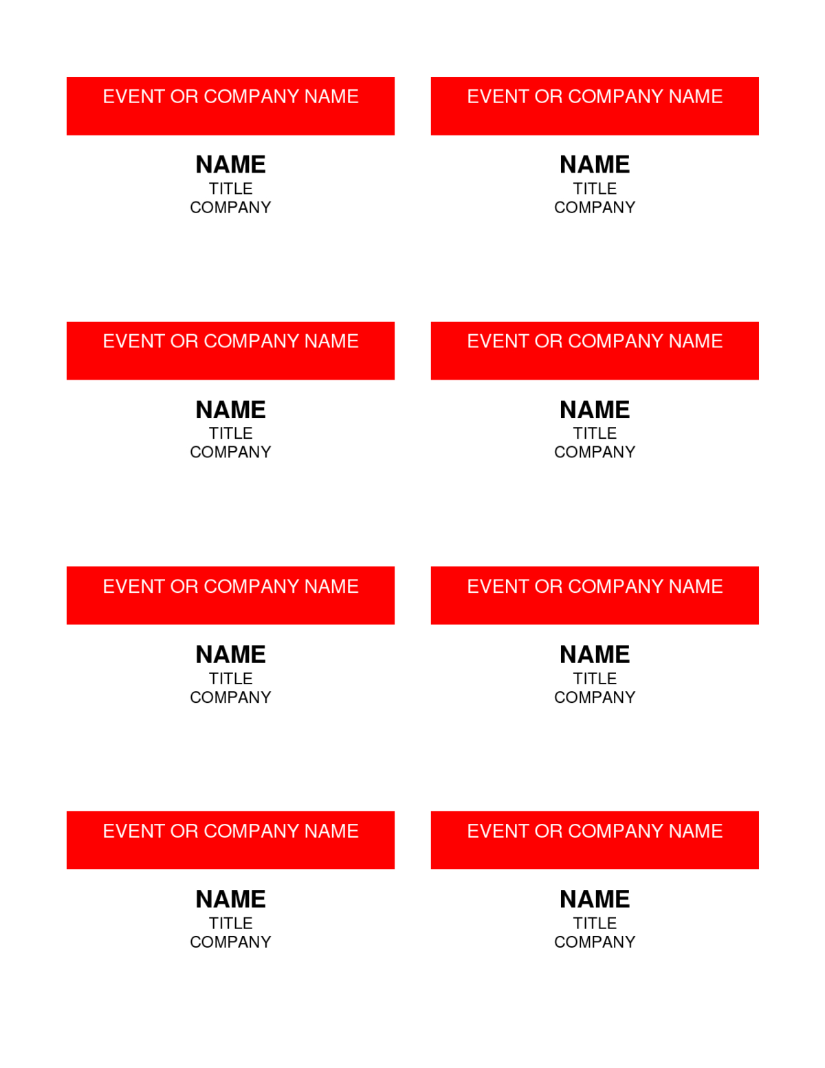  Visitor Badge Template Word Sample Design Templates