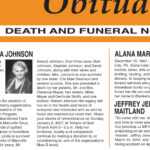 Sample Obituary Formats | Lovetoknow Intended For Obituary Template Word Document